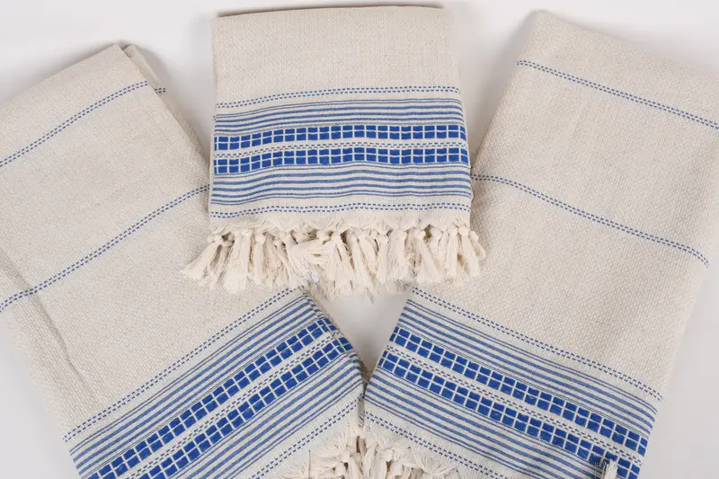 96x94 Linen Striped Towel, Personalized Gifts, Custom Wedding Gifts, Custom Blanket, Bachelorette Party Gifts, Gift For Wedding Day, Shower Curtain - 7