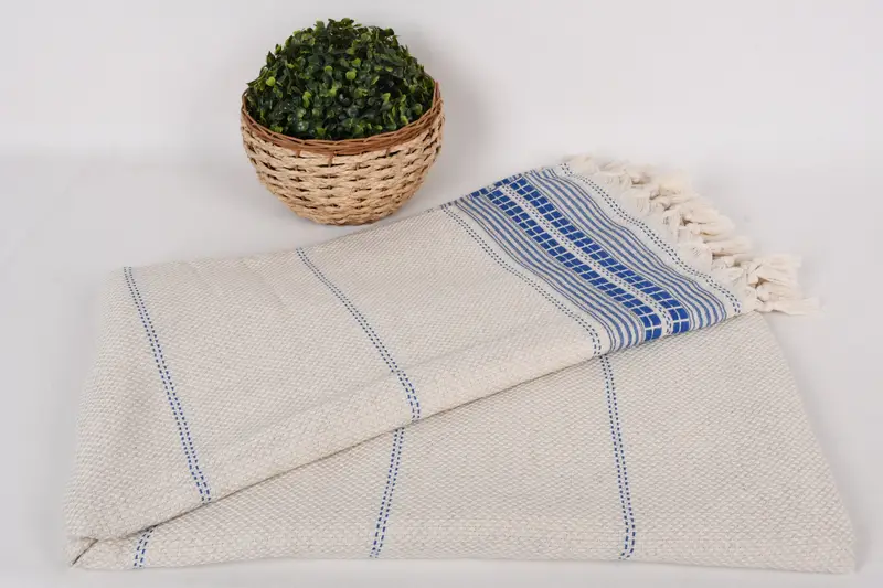 96x94 Linen Striped Towel, Personalized Gifts, Custom Wedding Gifts, Custom Blanket, Bachelorette Party Gifts, Gift For Wedding Day, Shower Curtain - 5