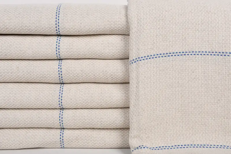 96x94 Linen Striped Towel, Personalized Gifts, Custom Wedding Gifts, Custom Blanket, Bachelorette Party Gifts, Gift For Wedding Day, Shower Curtain - 2