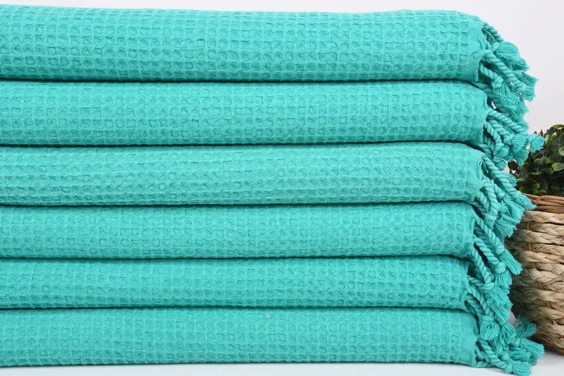Monogram Turkish Bath Towel, Kitchen Towel, Turkish Towel Hand Towel, 40x20 Cotton Waffle Towel, Bachelorette Party Favors, Monogrammed Hand Towel - 2
