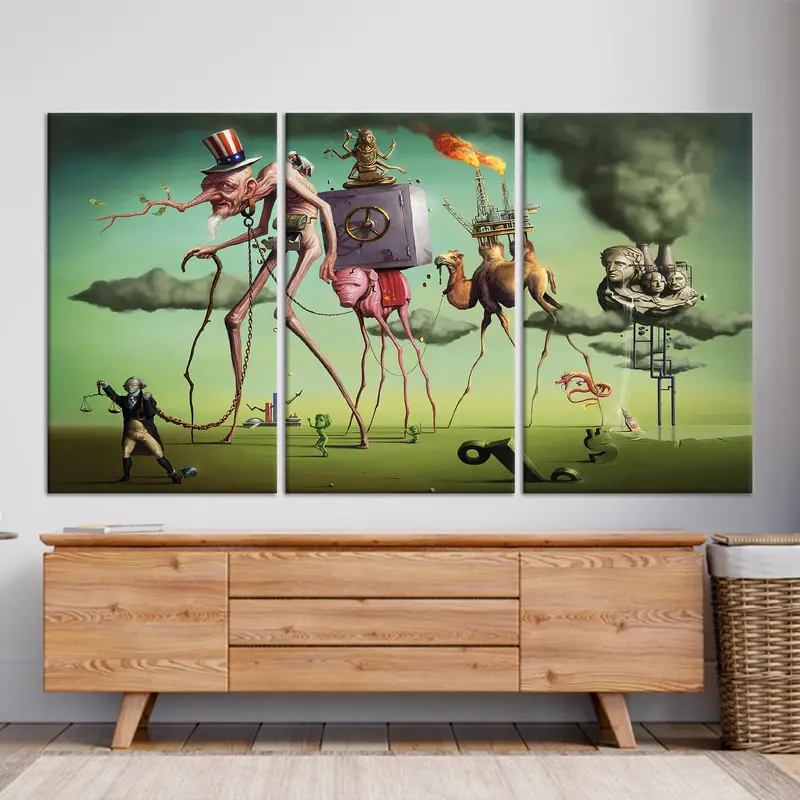 サルバドール ダリのアメリカン ドリーム: シュルレアリスム キャンバス プリント