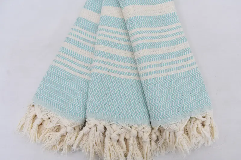Personalisiertes Handtuch, Monogramm Küchentuch, Hochzeitsgeschenkideen, Geschenk für das Haus, personalisierte Geschenke, 40x18 Baumwollstreifenhandtuch, Gasttuch - 5