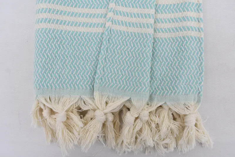 Personalisiertes Handtuch, Monogramm Küchentuch, Hochzeitsgeschenkideen, Geschenk für das Haus, personalisierte Geschenke, 40x18 Baumwollstreifenhandtuch, Gasttuch - 6