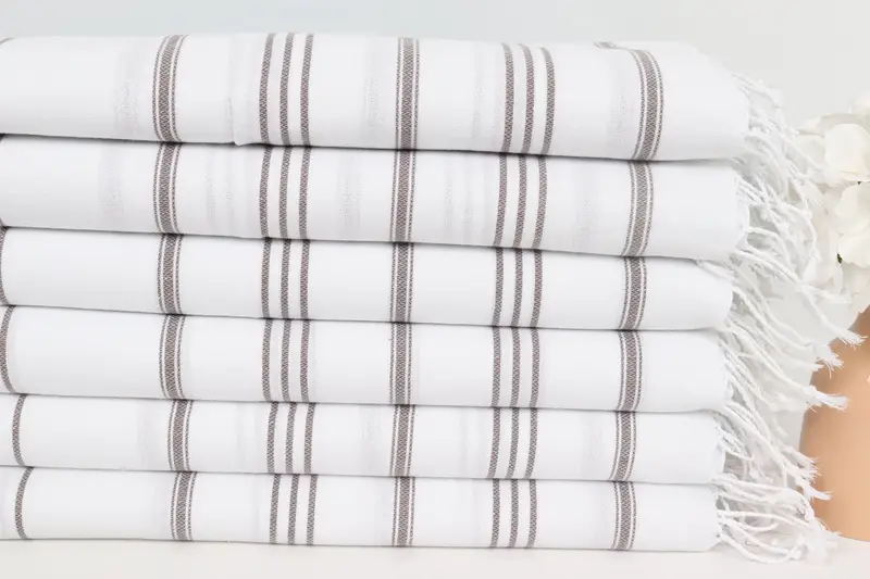 Bathroom Towels, Wedding Gift, Home Decor Towel, 40x24 Cotton Striped Towel, Gift For The Home, Custom Wedding Gifts, Personalized Gift, Gym Towel - 3