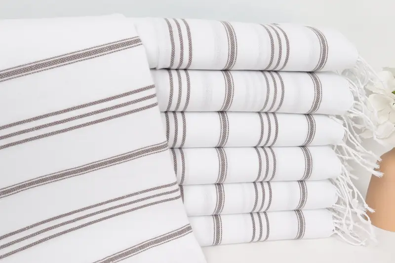 Bathroom Towels, Wedding Gift, Home Decor Towel, 40x24 Cotton Striped Towel, Gift For The Home, Custom Wedding Gifts, Personalized Gift, Gym Towel - 1