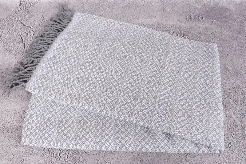 Monogram Turkish Towel, 70x40 Cotton Geometric Towel, Turkish bath towel, Sand-resistant Turkish towel for travel, Personalize Gift, Gift For Her - 6