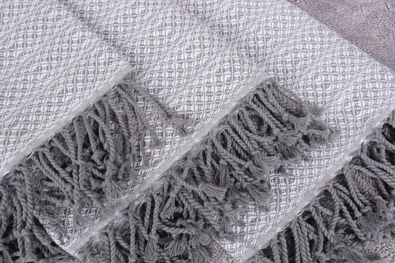 Monogram Turkish Towel, 70x40 Cotton Geometric Towel, Turkish bath towel, Sand-resistant Turkish towel for travel, Personalize Gift, Gift For Her - 5