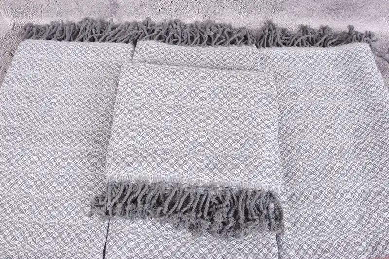Monogram Turkish Towel, 70x40 Cotton Geometric Towel, Turkish bath towel, Sand-resistant Turkish towel for travel, Personalize Gift, Gift For Her - 4