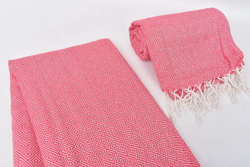 Bachelorette Gifts, Luxury Turkish beach towel for summer vacation, Travel towel, Personalized Gifts, 70x38 Cotton Diamond Towel, Birthday Gift - 7