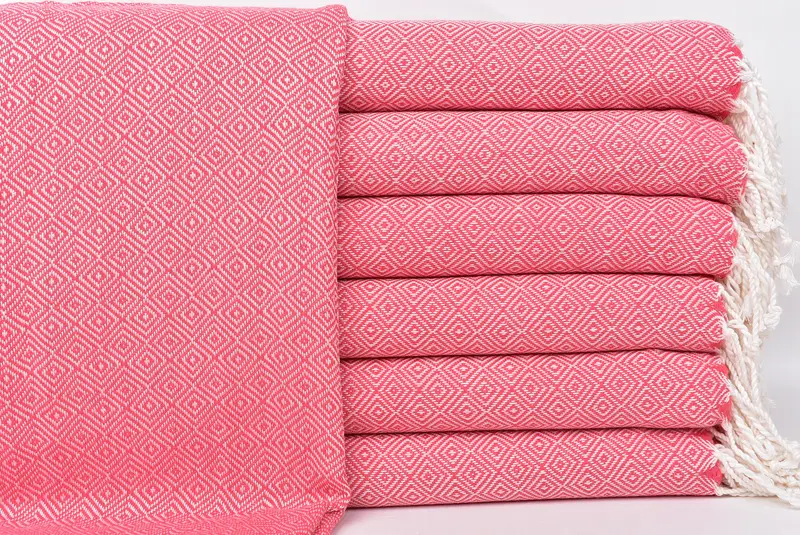 Bachelorette Gifts, Luxury Turkish beach towel for summer vacation, Travel towel, Personalized Gifts, 70x38 Cotton Diamond Towel, Birthday Gift - 1