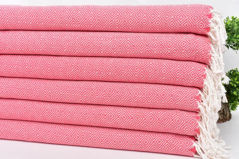 Bachelorette Gifts, Luxury Turkish beach towel for summer vacation, Travel towel, Personalized Gifts, 70x38 Cotton Diamond Towel, Birthday Gift - 3
