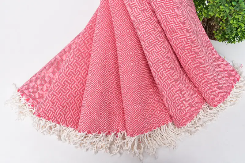 Bachelorette Gifts, Luxury Turkish beach towel for summer vacation, Travel towel, Personalized Gifts, 70x38 Cotton Diamond Towel, Birthday Gift - 4