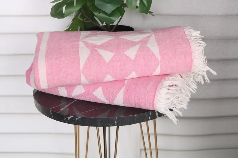 Bachelor Gift, Decorative Towel, Peshtemal Towel, Large Beach Towel Personalized, Beach towel, Gift For Him, 68x36 Cotton Compass Rose Design Towel - 4
