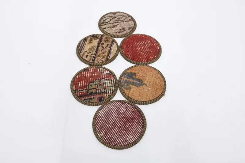 Red and Yellow Coasters, Durable and Stylish Coasters