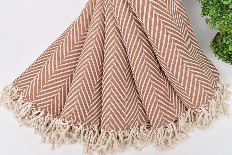 70x40 Cotton Striped Towel, Bridesmaid Gifts, Wedding Gift Ideas, Bachelor Gifts, Family Gift Basket, Organic Beach Towel, Custom Wedding Gift - 4