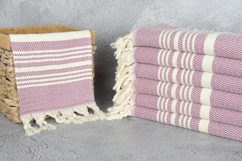 Wedding Gift Kitchen Towel, Wedding Gift, 40x18 Cotton Striped Towel, Personalized Gifts, Monogram Dish Towel, Bulk Order Towel, Custom Hand Towel - 3