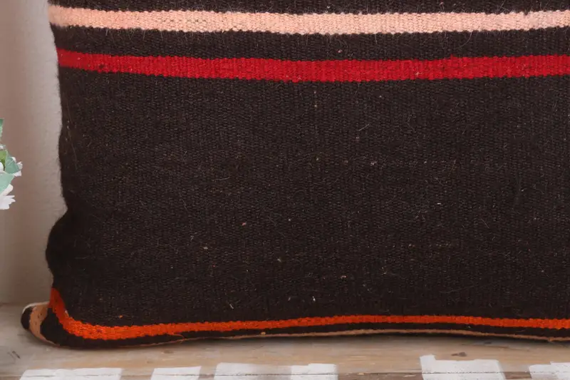 28x28 Brown Pillow Cover, Home Decor Pillow, Turkish Rugs Cushion, Turkish Kilim Pillow, Throw Kilim Pillow, Couch Cushion Cover, Pillow - 3