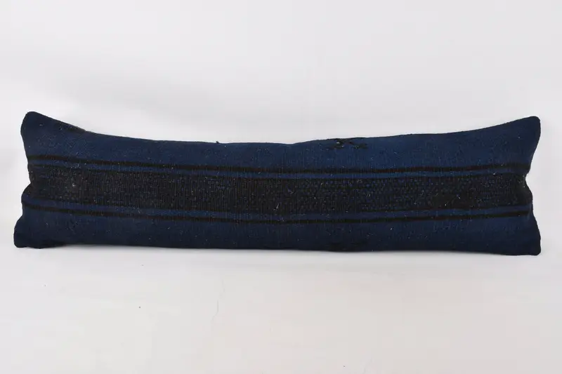 Kissenschein, Kilim -Kissen, helles Kissengehäuse, 12 x 43 braunes Kissengehäuse, Boho -Kissenscheinabdeckung, türkisches Kissen, gedämpftes Kissengehäuse, Haustierkissen - 1