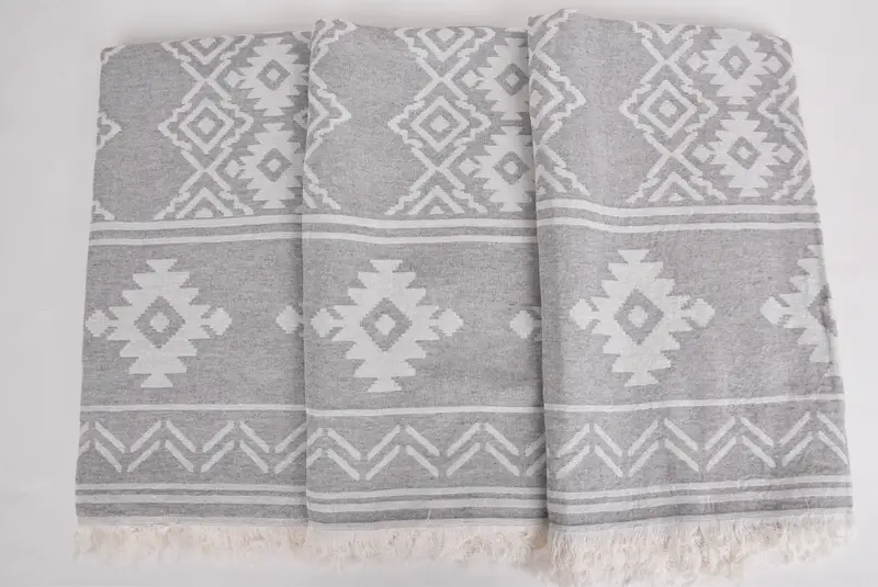 Gifts For Him, Absorbent Turkish towel, 74x40 Cotton Geometric Towel, Valentines Day Gift, Custom Beach Towels, Personalized Wedding Gift - 7