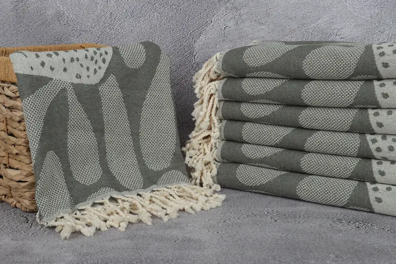 Wedding Gifts Towel, Personalized Turkish Towel, Bachelorette Party Decorations, Yoga Towel, Best Friend Gift Ideas, 70x40 Cotton Whale Design Towel - 4