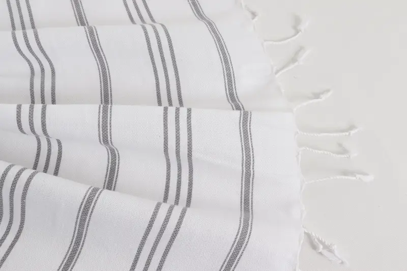 Ürkütücü Bachelorette Partisi Hediyeleri, Monogram Mutfak Havlu, Kişiselleştirilmiş Mutfak Havlusu, Nedime Hediyeleri, İş arkadaşı için Hediye, 40x24 Pamuklu Çizgili Havlu - 8