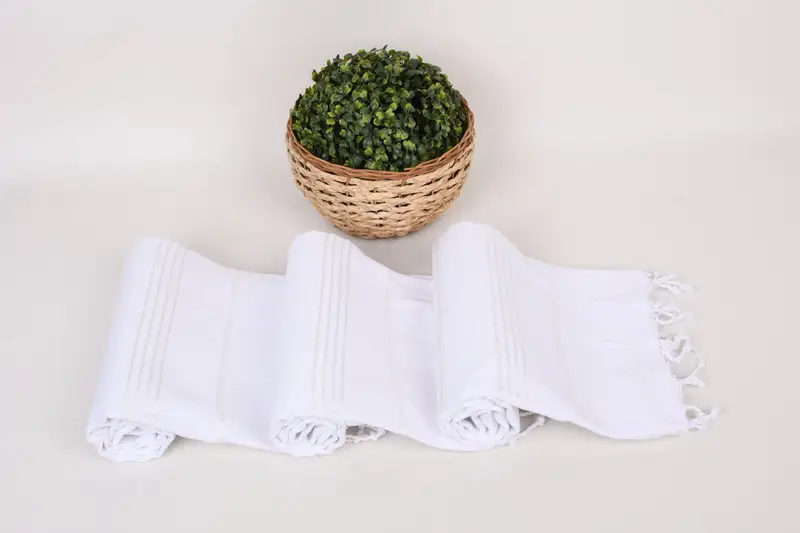 Embroidery Towel, Merry Christmas Gifts, Bachelorette Party Gifts Bridesmaids, Organic towel, 70x40 Cotton Striped Towel, Absorbent Turkish towel - 8