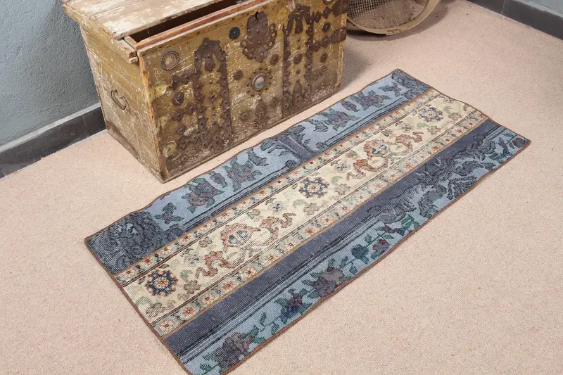 Alfombra de camuflaje gris y beige, decoración elegante de 2 x 4,6 pies