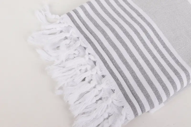 Valentines Day Gift For Him, Bridesmaid Gift, Bachelorette Party Gifts, Organic Turkish towel, Beach Towel Bulk, 68x36 Cotton Striped Terry Towel - 7