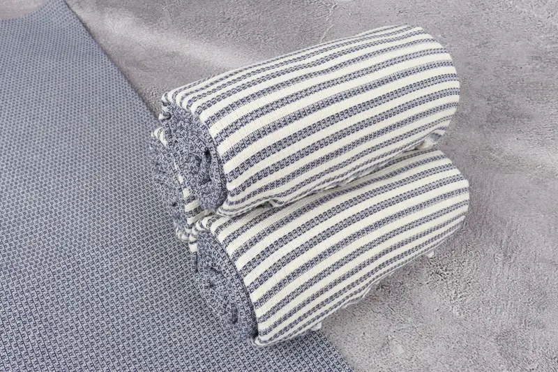Embroidery Towel, Lightweight Turkish towel, Friends Beach Towel, 68x40 Cotton Striped Towel, Bachelorette Gifts, Embroidery Towels, Quick-dry towel - 7