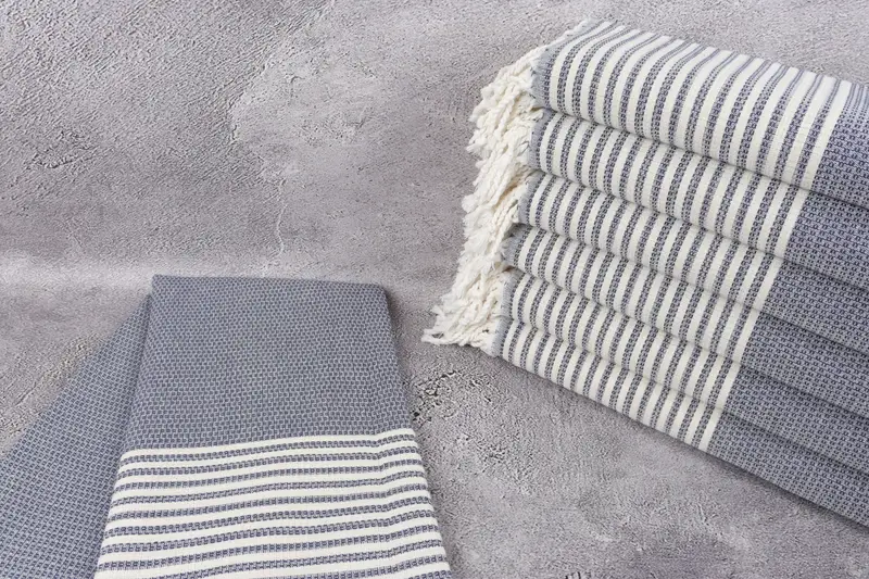 Embroidery Towel, Lightweight Turkish towel, Friends Beach Towel, 68x40 Cotton Striped Towel, Bachelorette Gifts, Embroidery Towels, Quick-dry towel - 2
