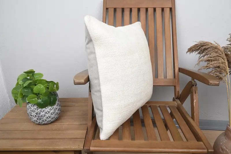 Accent Cushion Cover, Aztec Pillow, 20x20 Beige Cushion Cover, Boho Pillow Sham Cover, Pillow, Vintage Kilim Throw Pillow, Interior Designer Pillow - 2