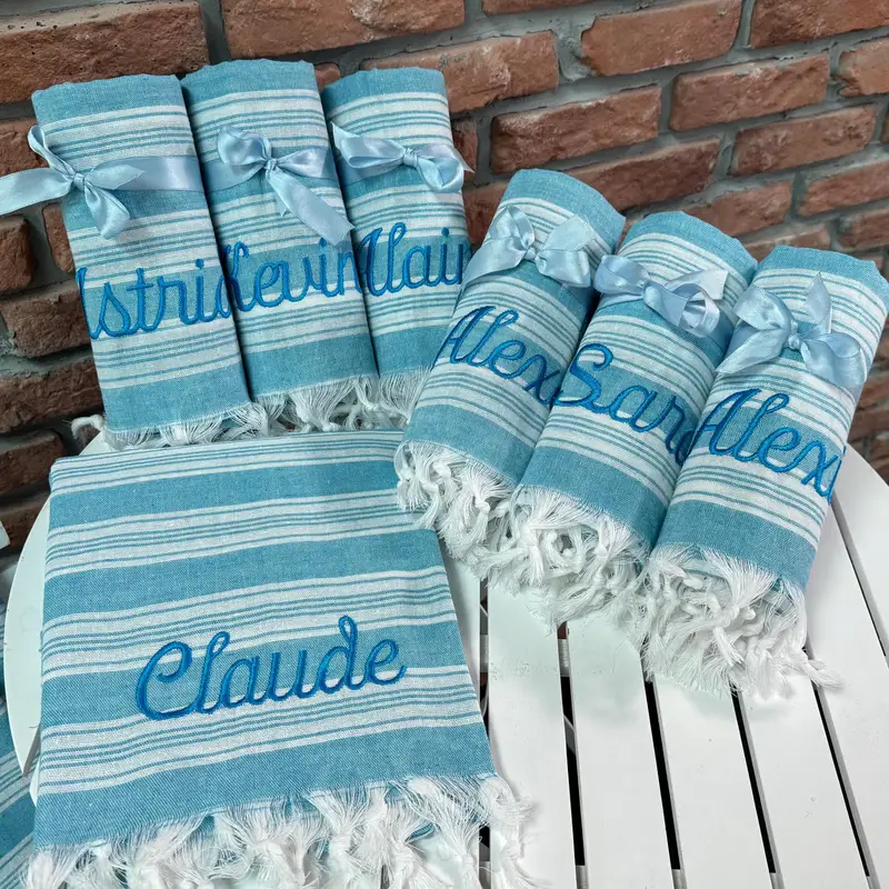 ブライドメイドギフト、パーソナライズされたタオル、バチェロレッテパーティー、トルコビーチタオル – ブライドメイドへのビーチタオルギフト、ウェディングギフト、ベビーシャワー