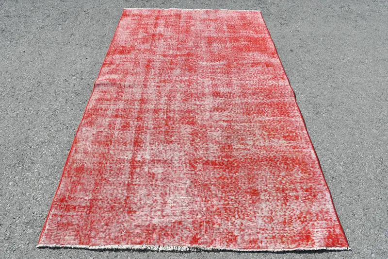 レッド 4.5x8フィート ラグ、植物&木の柄