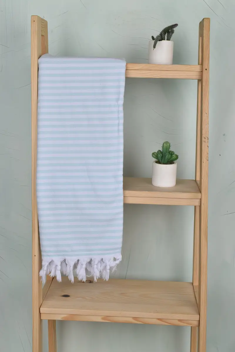 Kids Beach Towel, 70x36 Linen Terry Striped Towel, Personalised Gift, Oversized Beach Towel, Beach towel, Bridesmaid Gifts, Absorbent towel - 8