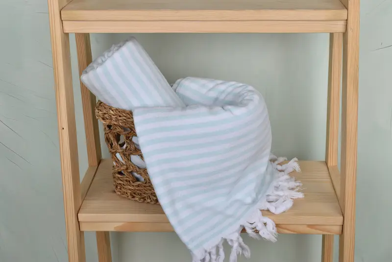 Kids Beach Towel, 70x36 Linen Terry Striped Towel, Personalised Gift, Oversized Beach Towel, Beach towel, Bridesmaid Gifts, Absorbent towel - 4