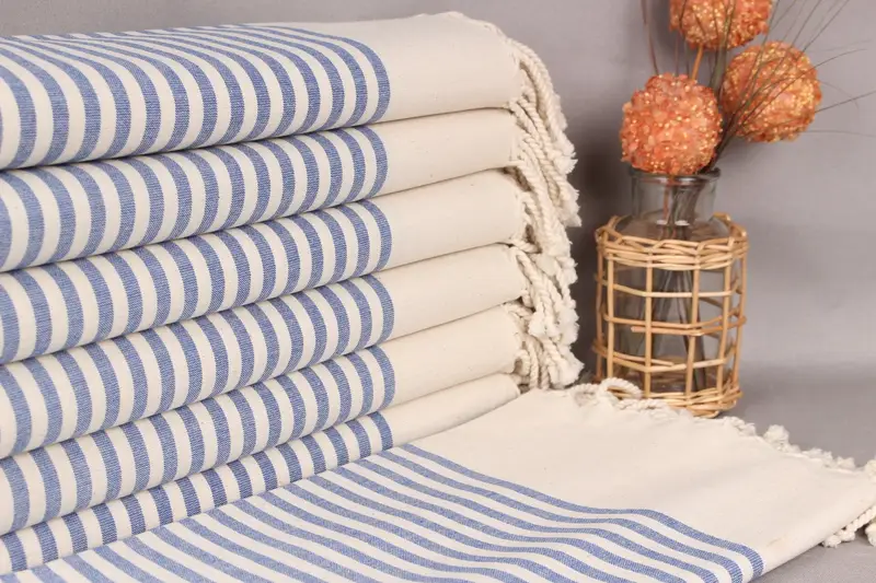 Employee Gifts, Monogram Beach Towel, Cancun Bachelorette Party Gift Ideas, 70x40 Cotton Striped Towel, Personalized Towel, Sand-free towel - 1