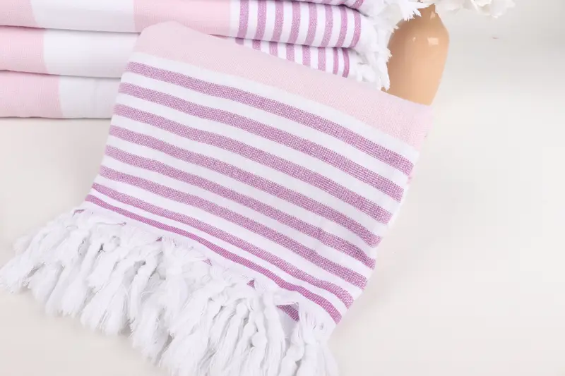 Gift For Him, Bulk Order Towel, Gift Boxes Towel, Custom Name Towel, Lightweight towel, Quick-dry peshtemal, 68x36 Cotton Striped Terry Towel - 4
