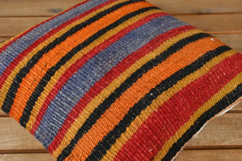 Couch Pillow, Pillow Cover, Tapestry Cushion Case, Kilim Pillow, Kilim Cushion Sham, Retro Throw Cushion, 12x12 Red Cushion Case, Throw Kilim Pillow - 3