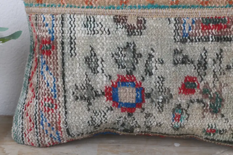 16x16 Green Cushion, Pillow Case, Anatolian Pillow, Boho Pillow Sham Cover, Vintage Kilim Throw Pillow, Cozy Throw Pillow, Ethnical Kilim Rug Pillow - 3