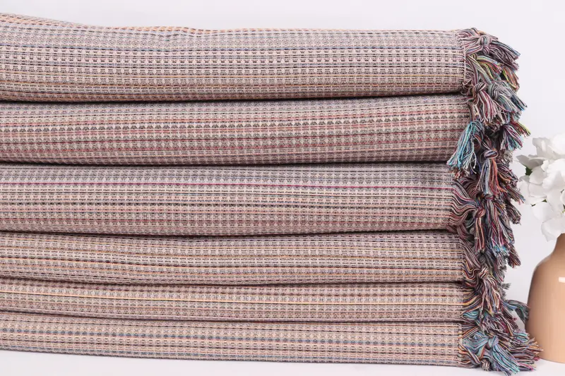 Turkish Blanket, Bedspread, Personalized Gifts, Shower Curtain, King Size Bedspread, 92x88 Cotton Geometric Towel, Personalized Home Gift Wedding - 3