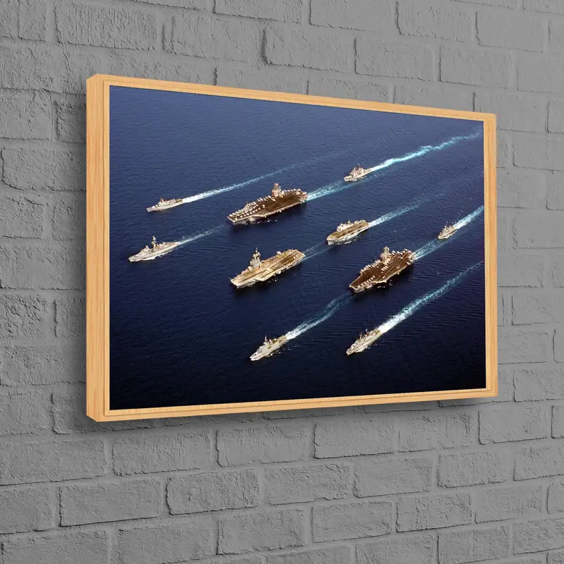 Oceanic Serenity: 海岸の安息所のためのプリント キャンバス アート