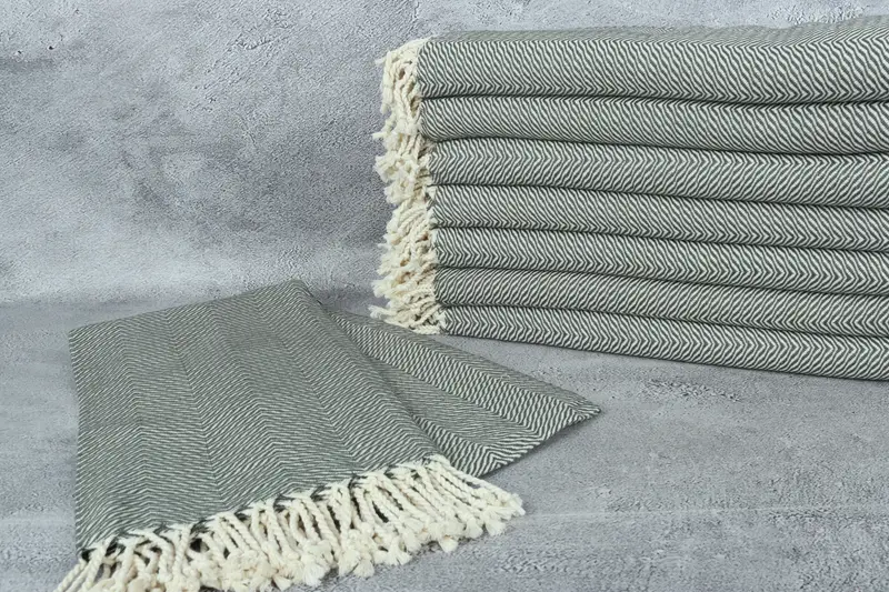 Bachelorette Party Gifts, Summer Towel, Large Turkish Towel, Personalized Bridesmaid Gift, Bridesmaid Gifts Personalized, 70x40 Cotton Chevron Towel - 2