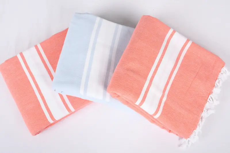 92x80 Cotton Striped Towel, Best Wedding Gift, Throw Blanket, Custom Gift, Bridesmaid Gifts, Bachelorette Party Favors, Christmas Tablecloth - 1