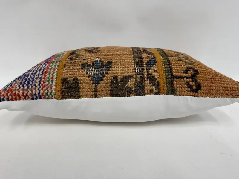 Ikat Cushion Cover, Interior Designer Pillow, Boho Pillow, 12x20 Brown Cushion Cover, Chair Cushion Case, Pillow Case, Boho Pillow Sham Cover - 5