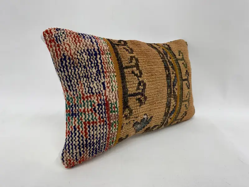 Ikat Cushion Cover, Interior Designer Pillow, Boho Pillow, 12x20 Brown Cushion Cover, Chair Cushion Case, Pillow Case, Boho Pillow Sham Cover - 3