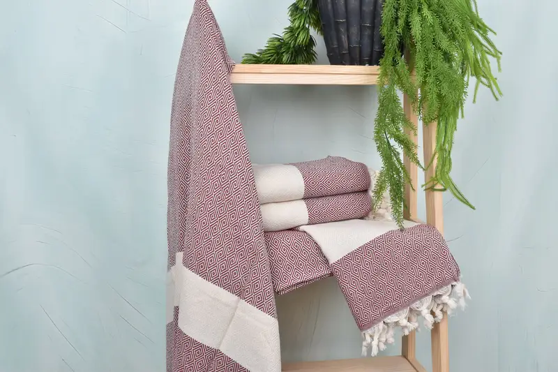 Sand-resistant towel, Home Decor Gifts, Handmade Turkish Towel, Welcome Wedding Gift, Wedding Gifts Towel, Turkish beach towel with fringe - 6