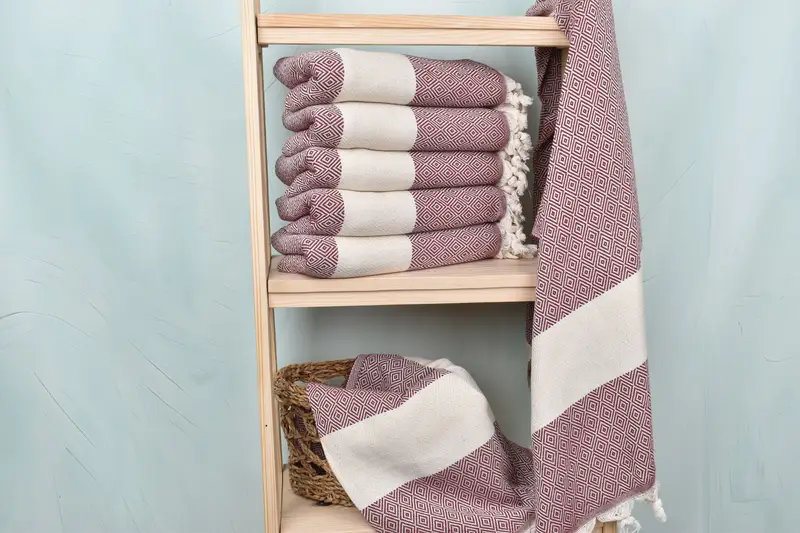 Sand-resistant towel, Home Decor Gifts, Handmade Turkish Towel, Welcome Wedding Gift, Wedding Gifts Towel, Turkish beach towel with fringe - 3