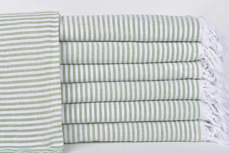 Monogrammed Beach Towel, 68x36 Cotton Striped Towel, Custom Gift, Handwoven Turkish bath towel, Turkish Towel Beach, Birthday Gift, Monogram Towels - 1