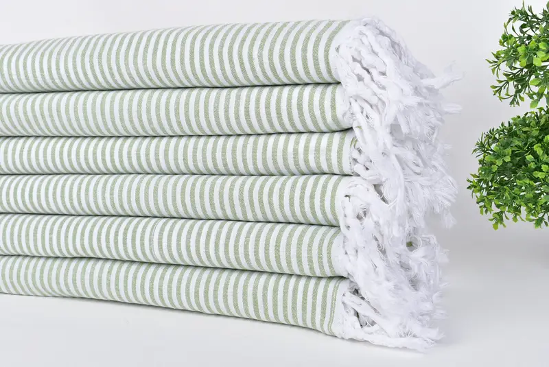Monogrammed Beach Towel, 68x36 Cotton Striped Towel, Custom Gift, Handwoven Turkish bath towel, Turkish Towel Beach, Birthday Gift, Monogram Towels - 3