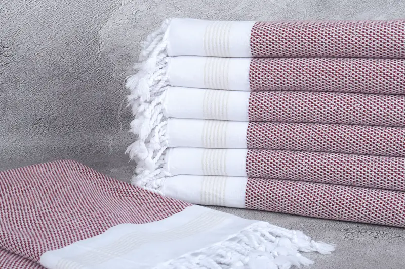 Personalized Wedding Gift For Couple, Lightweight towel, Bachelor Gifts, Handmade Turkish Towel, Beach Towel Gift, 70x40 Cotton Striped Towel - 2